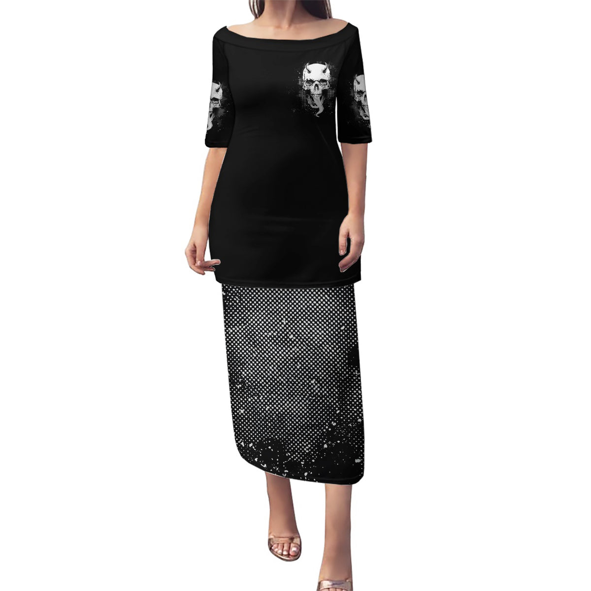 Thunder Skull Puletasi My Demon Hide Inside My Head - Wonder Print Shop