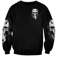 Thunder Skull Sweatshirt My Demon Hide Inside My Head - Wonder Print Shop