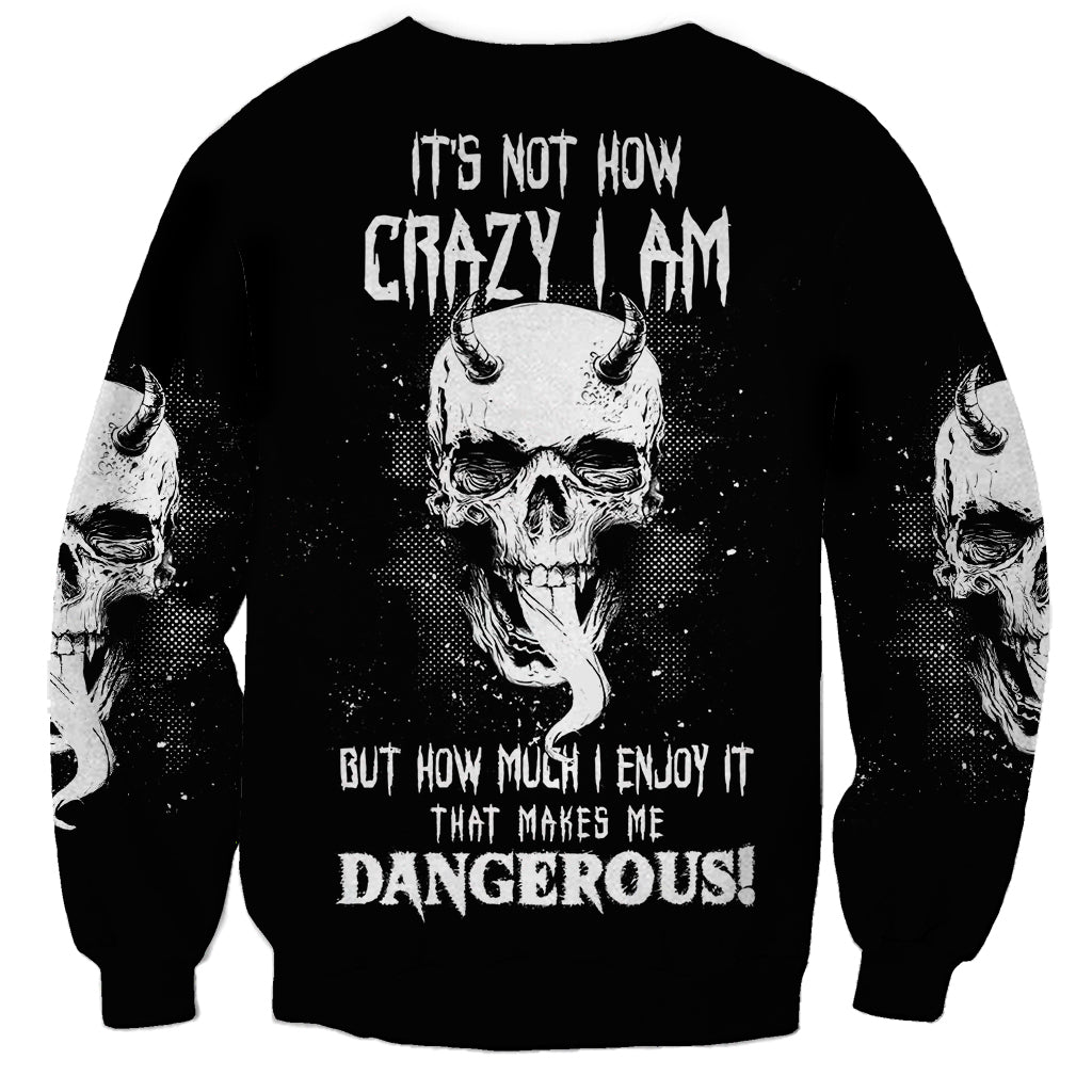 Thunder Skull Sweatshirt My Demon Hide Inside My Head - Wonder Print Shop