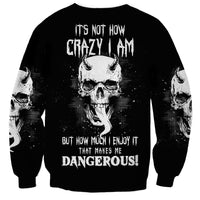 Thunder Skull Sweatshirt My Demon Hide Inside My Head - Wonder Print Shop