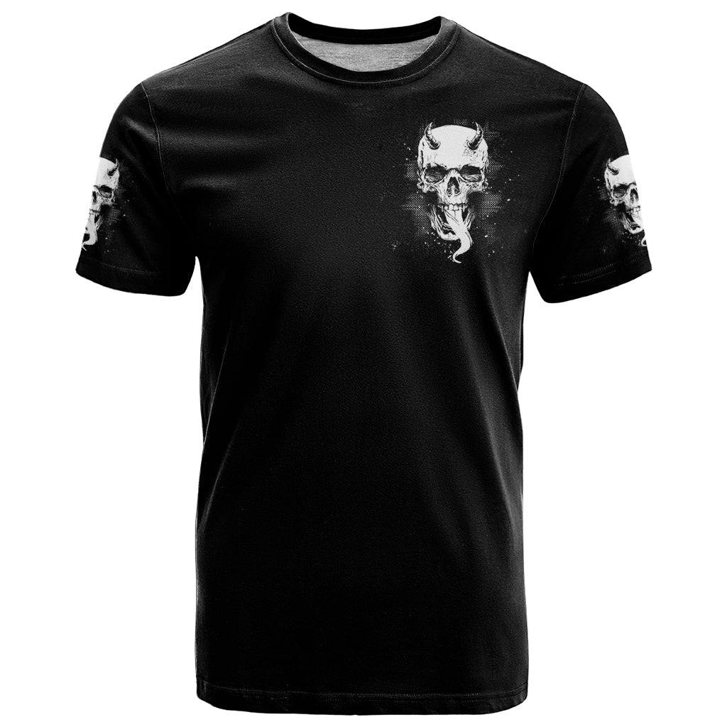 Thunder Skull T Shirt My Demon Hide Inside My Head - Wonder Print Shop