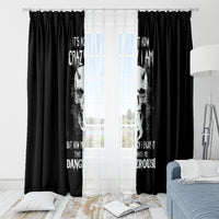 Devil Skull Window Curtain It's Not How Crazy Iam But Enjoy It Make Me Dangerous - Wonder Print Shop