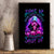 Fire Skull Canvas Wall Art Judge Me When You're Perfect Otherwise Shut Up - Wonder Print Shop
