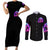 Fire Skull Couples Matching Short Sleeve Bodycon Dress and Long Sleeve Button Shirts Judge Me When You're Perfect Otherwise Shut Up - Wonder Print Shop