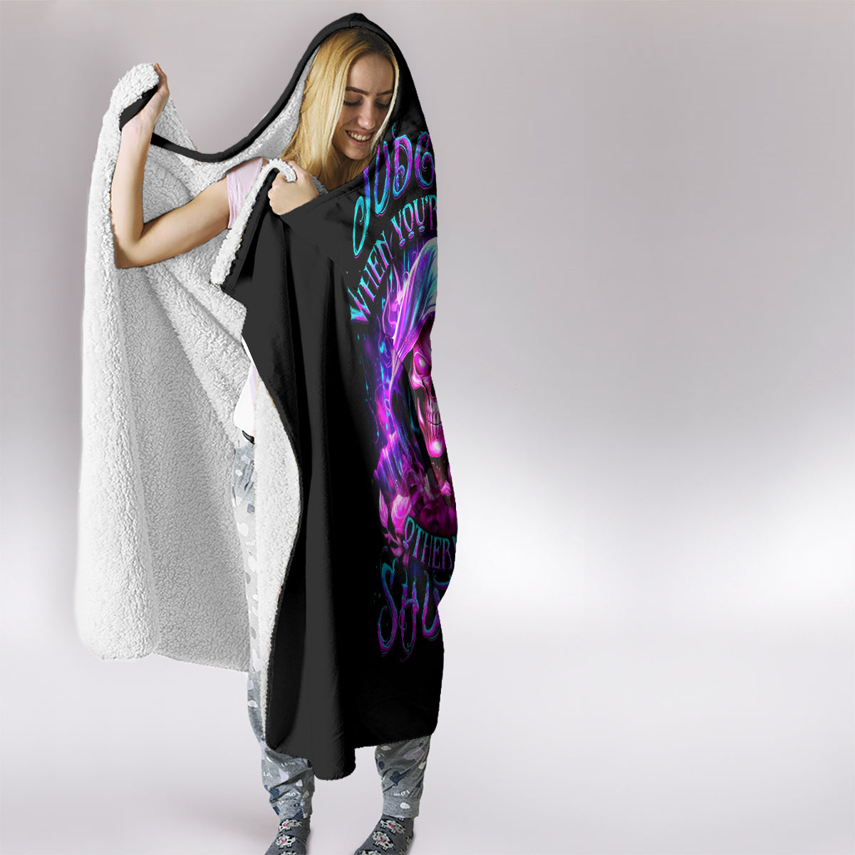 fire-skull-hooded-blanket-judge-me-when-youre-perfect-otherwise-shut-up