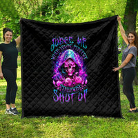 Fire Skull Quilt Judge Me When You're Perfect Otherwise Shut Up - Wonder Print Shop