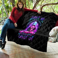 Fire Skull Quilt Judge Me When You're Perfect Otherwise Shut Up - Wonder Print Shop