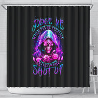 fire-skull-shower-curtain-judge-me-when-youre-perfect-otherwise-shut-up
