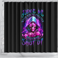 fire-skull-shower-curtain-judge-me-when-youre-perfect-otherwise-shut-up
