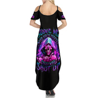 Tiny Fairy Skull Summer Maxi Dress My Next Life I Want To Be Karma Fairy - Wonder Print Shop