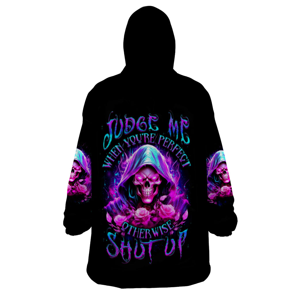 Tiny Fairy Skull Wearable Blanket Hoodie My Next Life I Want To Be Karma Fairy - Wonder Print Shop