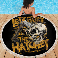 Axe Skull Beach Blanket Let's Bury The Hatchet - Wonder Print Shop
