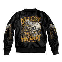 Axe Skull Bomber Jacket Let's Bury The Hatchet - Wonder Print Shop