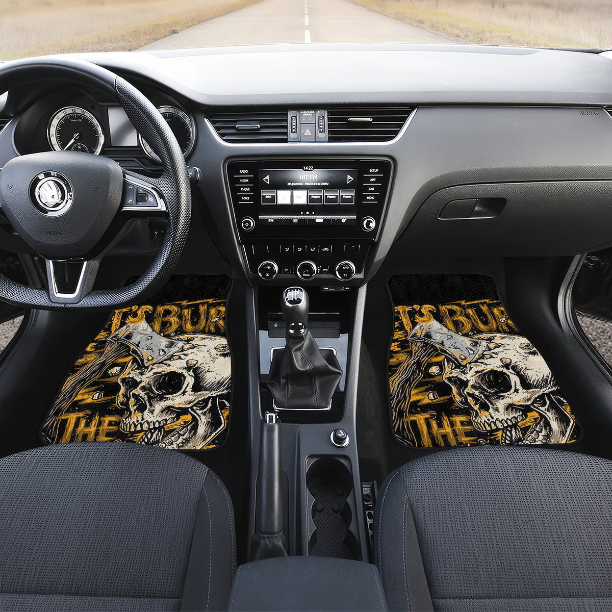 Axe Skull Car Mats Let's Bury The Hatchet - Wonder Print Shop