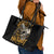 Axe Skull Leather Tote Bag Let's Bury The Hatchet - Wonder Print Shop