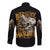 Axe Skull Long Sleeve Button Shirt Let's Bury The Hatchet - Wonder Print Shop