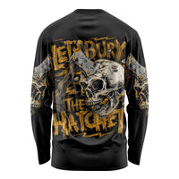 Axe Skull Long Sleeve Shirt Let's Bury The Hatchet - Wonder Print Shop
