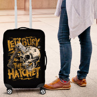 Axe Skull Luggage Cover Let's Bury The Hatchet - Wonder Print Shop