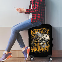 Axe Skull Luggage Cover Let's Bury The Hatchet - Wonder Print Shop