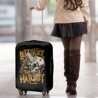 Axe Skull Luggage Cover Let's Bury The Hatchet - Wonder Print Shop