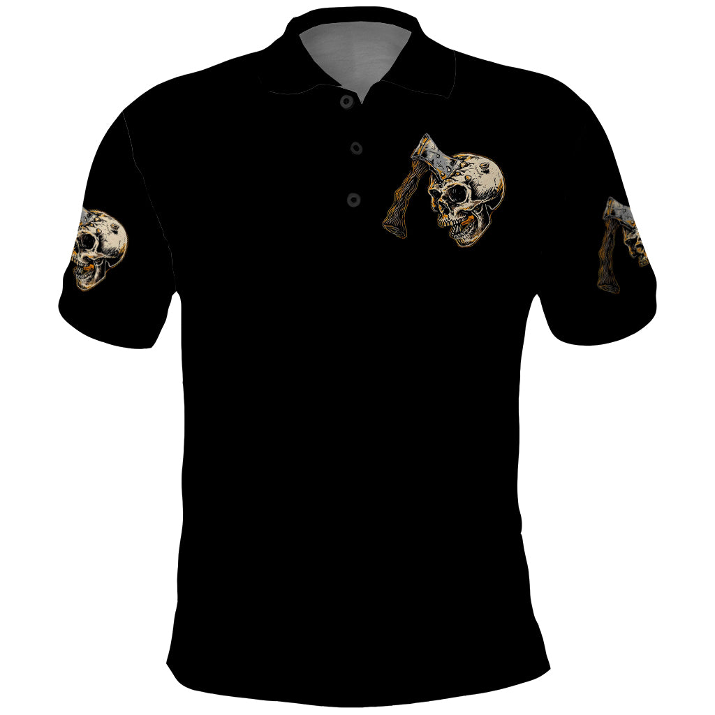 Twin Skull Polo Shirt Don't Try To Figure Me Out I'm A Special - Wonder Print Shop