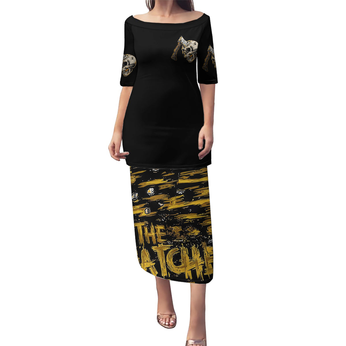 Twin Skull Puletasi Don't Try To Figure Me Out I'm A Special - Wonder Print Shop