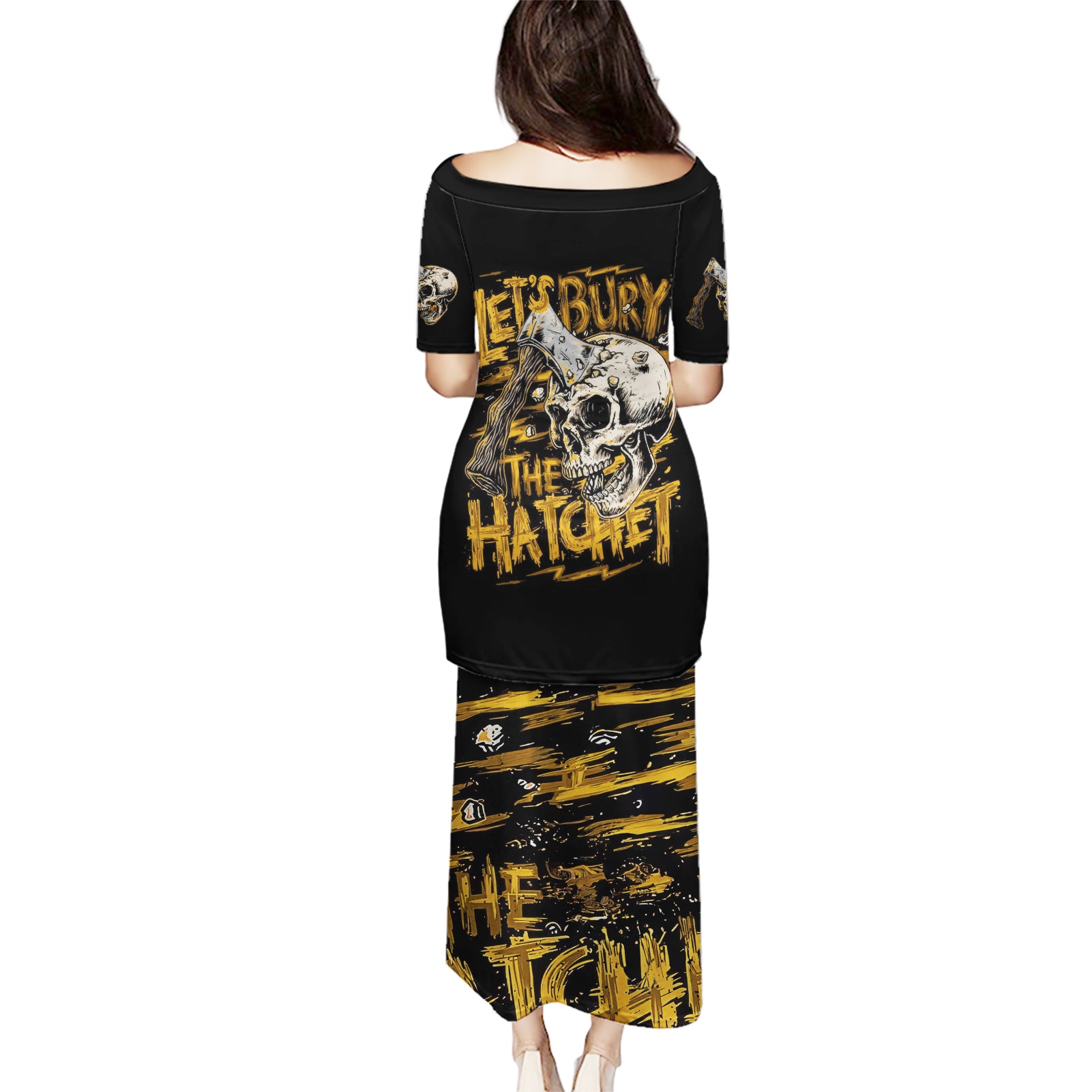 Twin Skull Puletasi Don't Try To Figure Me Out I'm A Special - Wonder Print Shop