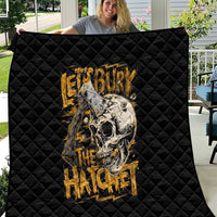 Axe Skull Quilt Let's Bury The Hatchet - Wonder Print Shop