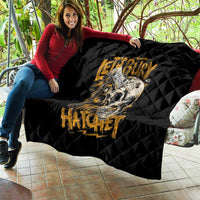 Axe Skull Quilt Let's Bury The Hatchet - Wonder Print Shop