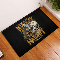 Axe Skull Rubber Doormat Let's Bury The Hatchet - Wonder Print Shop