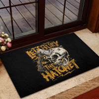 Axe Skull Rubber Doormat Let's Bury The Hatchet - Wonder Print Shop