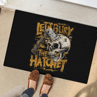 Axe Skull Rubber Doormat Let's Bury The Hatchet - Wonder Print Shop