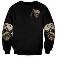 Twin Skull Sweatshirt Don't Try To Figure Me Out I'm A Special - Wonder Print Shop