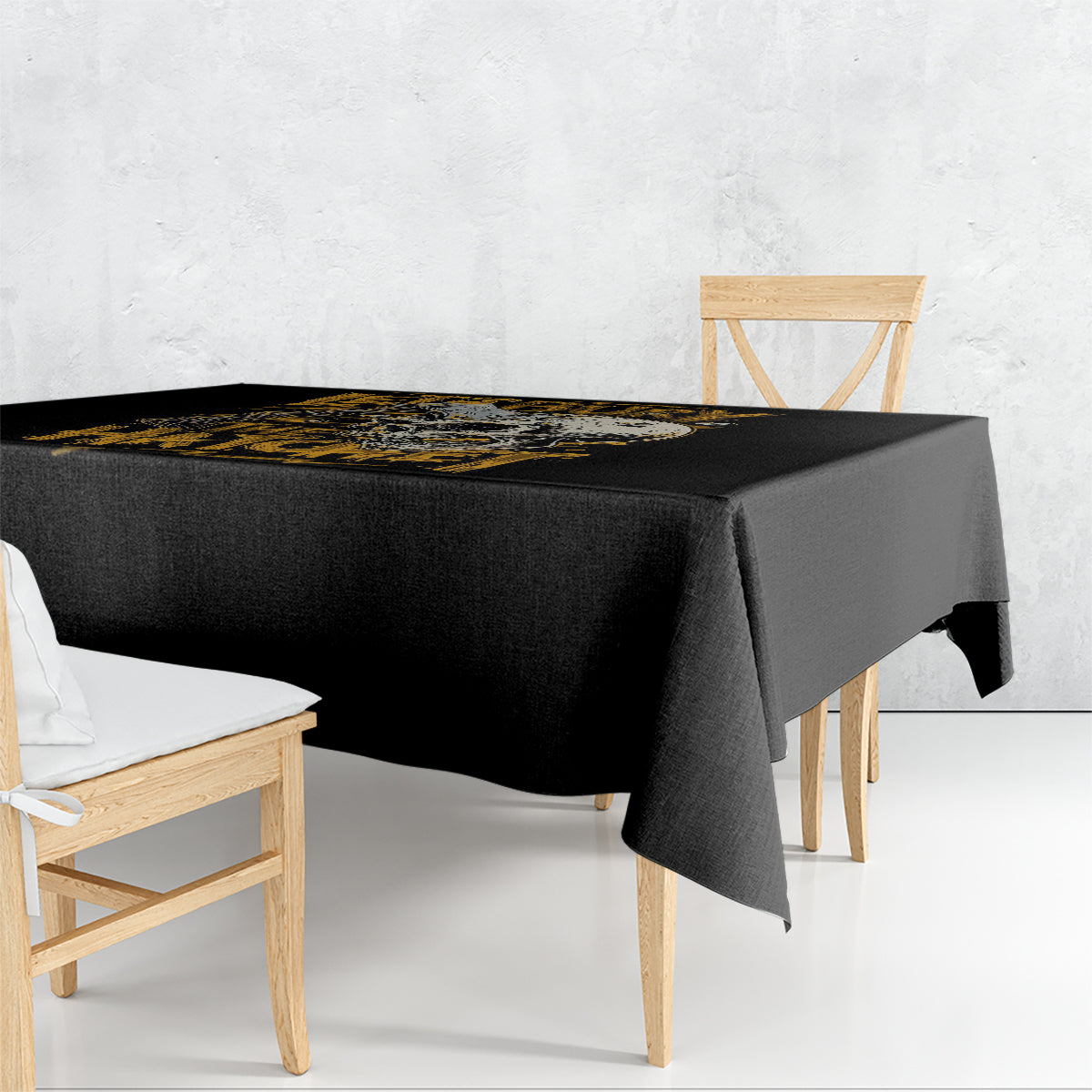 Axe Skull Tablecloth Let's Bury The Hatchet - Wonder Print Shop