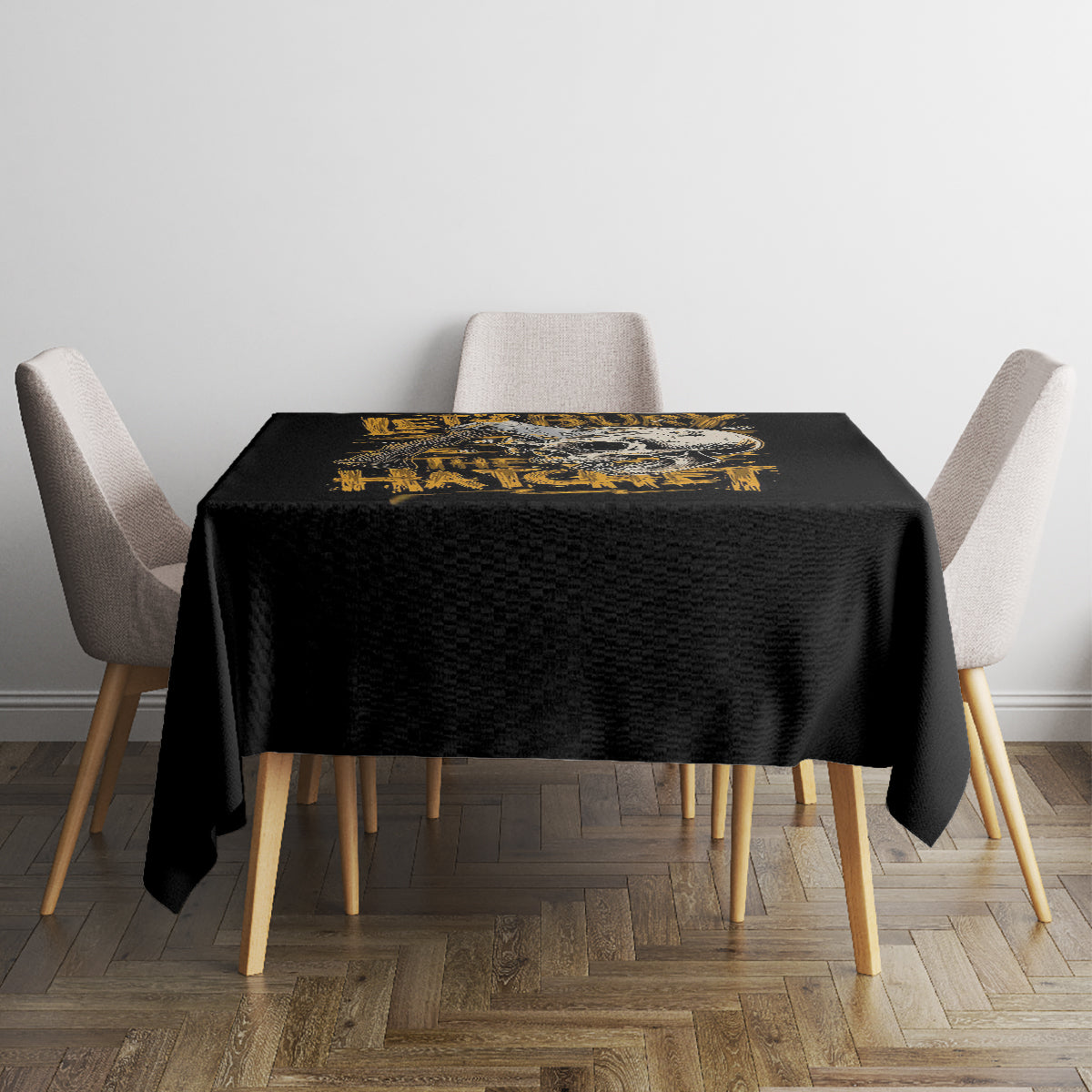 Axe Skull Tablecloth Let's Bury The Hatchet - Wonder Print Shop