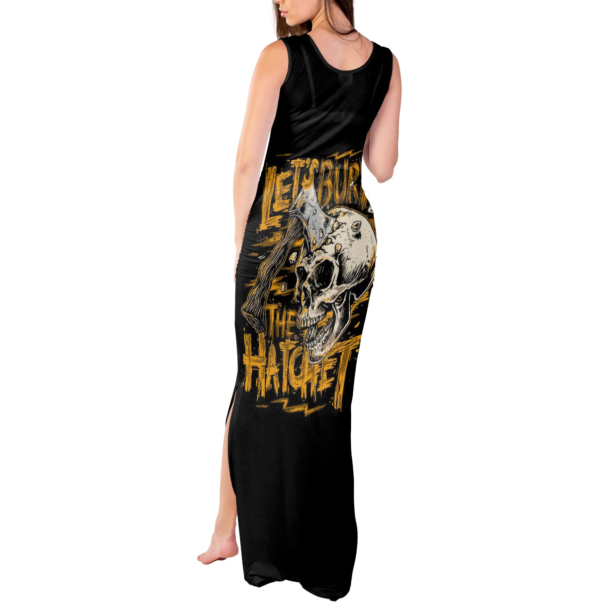 Twin Skull Tank Maxi Dress Don't Try To Figure Me Out I'm A Special - Wonder Print Shop
