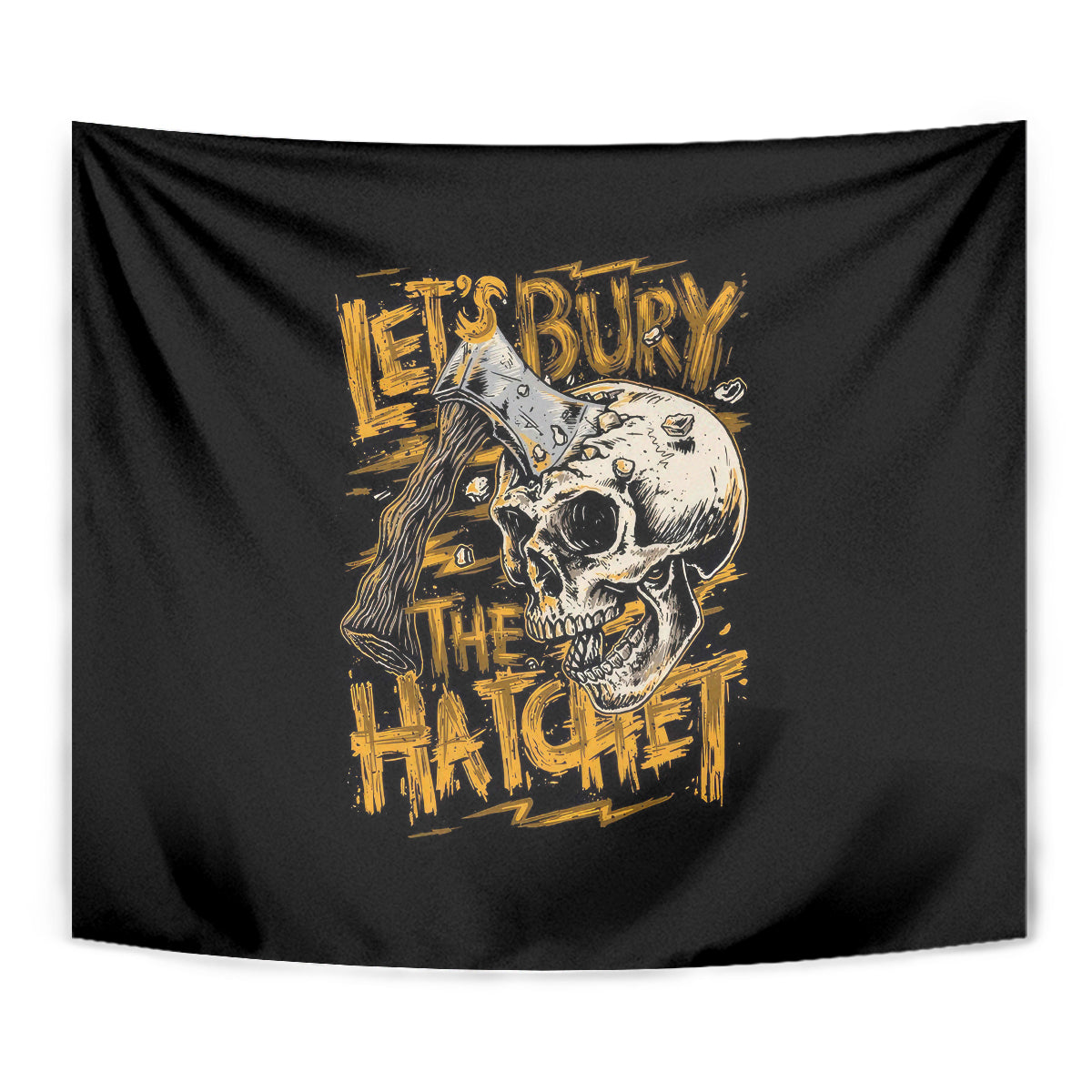 Axe Skull Tapestry Let's Bury The Hatchet - Wonder Print Shop