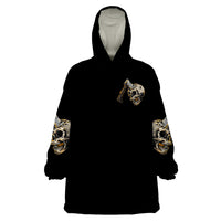 Twin Skull Wearable Blanket Hoodie Don't Try To Figure Me Out I'm A Special - Wonder Print Shop