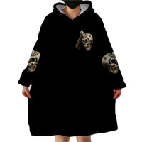 Twin Skull Wearable Blanket Hoodie Don't Try To Figure Me Out I'm A Special - Wonder Print Shop