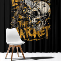Axe Skull Window Curtain Let's Bury The Hatchet - Wonder Print Shop