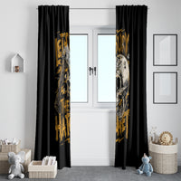 Axe Skull Window Curtain Let's Bury The Hatchet - Wonder Print Shop