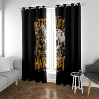 Axe Skull Window Curtain Let's Bury The Hatchet - Wonder Print Shop