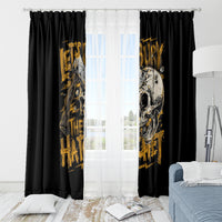 Axe Skull Window Curtain Let's Bury The Hatchet - Wonder Print Shop