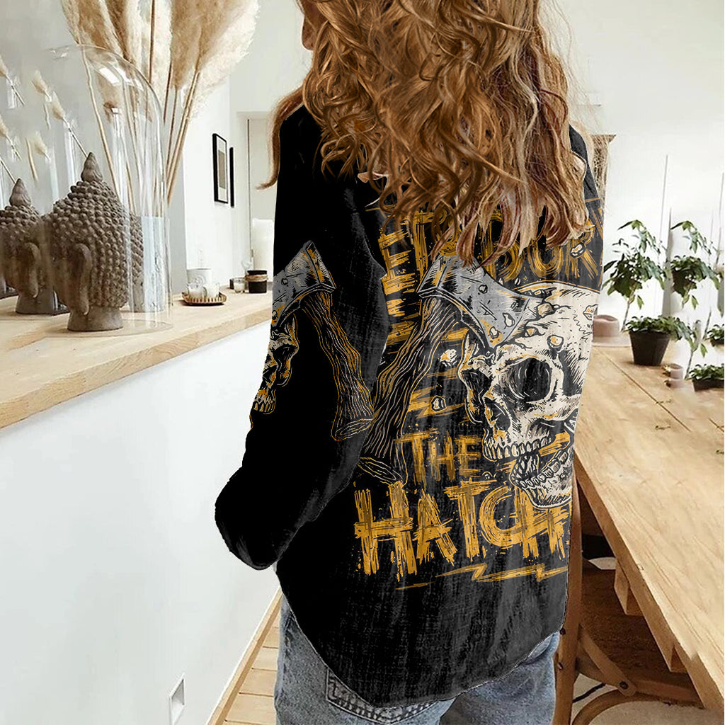 Twin Skull Women Casual Shirt Don't Try To Figure Me Out I'm A Special - Wonder Print Shop