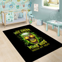 Thunder Skull Area Rug My Demon Hide Inside My Head - Wonder Print Shop