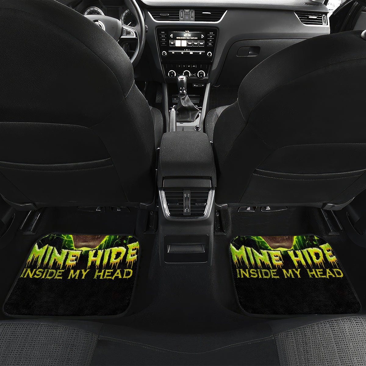 Thunder Skull Car Mats My Demon Hide Inside My Head - Wonder Print Shop