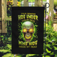 Thunder Skull Garden Flag My Demon Hide Inside My Head - Wonder Print Shop