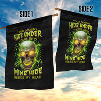 Thunder Skull Garden Flag My Demon Hide Inside My Head - Wonder Print Shop