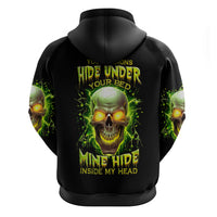 Thunder Skull Hoodie My Demon Hide Inside My Head - Wonder Print Shop