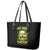 Thunder Skull Leather Tote Bag My Demon Hide Inside My Head - Wonder Print Shop